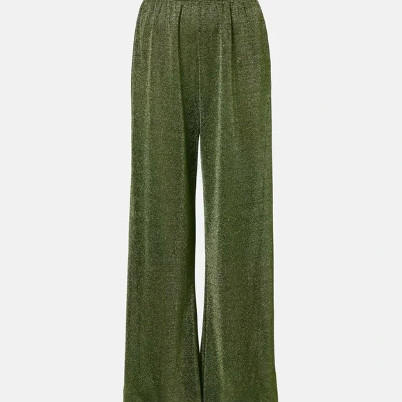 Oserée Lumière Olive-Green Wide-Leg Lounge Pants - Picture 4 of 15